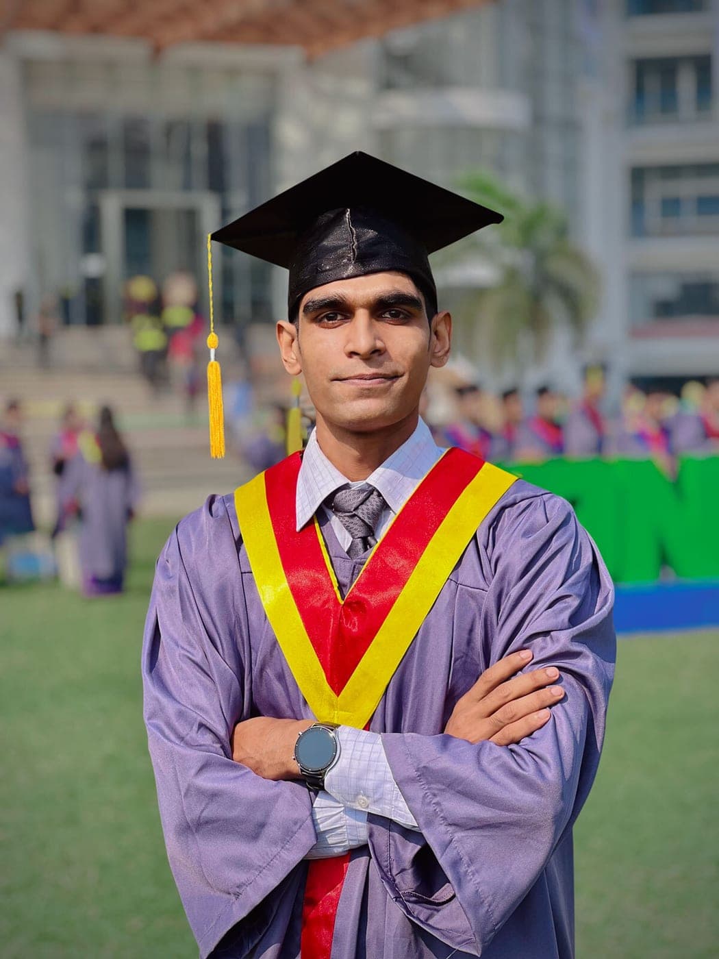 Ariful graduating in Multimedia & Creative Technology from Daffodil International University